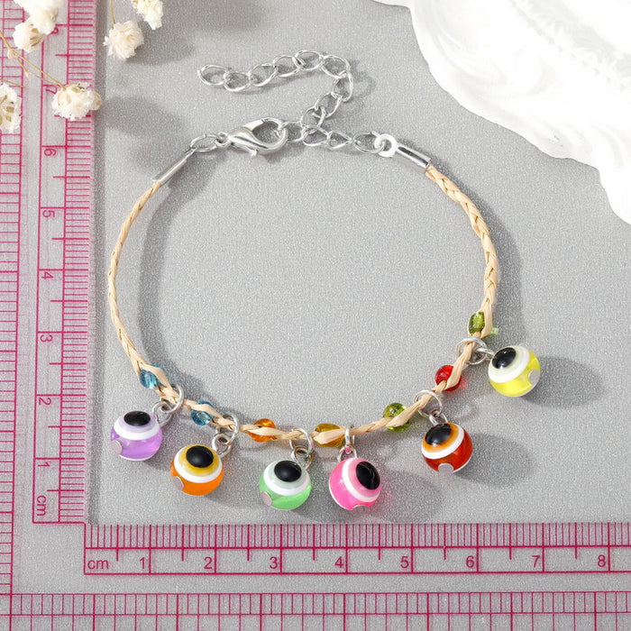 Wholesale Bracelet Resin Evil Eye Heart Adjustable JDC-BT-Gm002