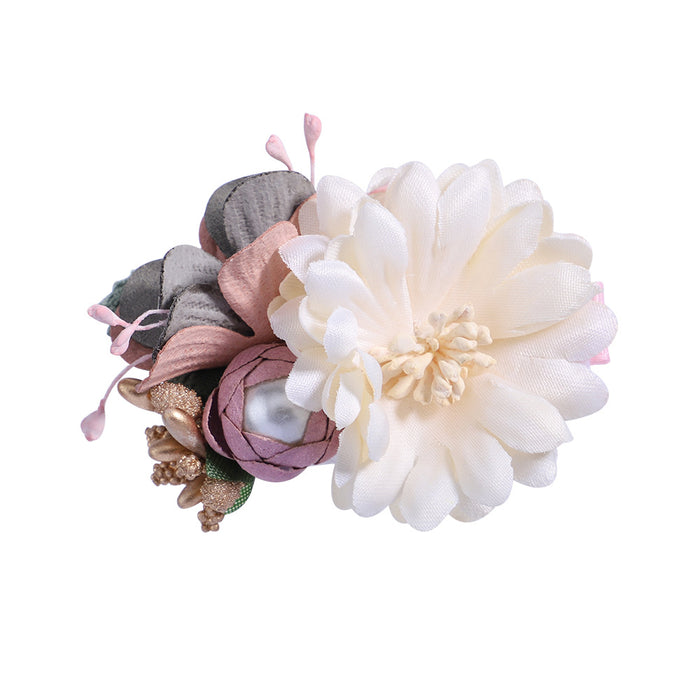 Jewelry WholesaleWholesale children's simulated flower Hair Clips JDC-HC-YL071 Hair Clips 雅伦 %variant_option1% %variant_option2% %variant_option3%  Factory Price JoyasDeChina Joyas De China