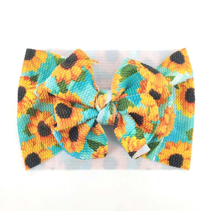 Wholesale wide-brimmed bow baby does not hurt the skin breathable sweatband JDC-HD-ML027