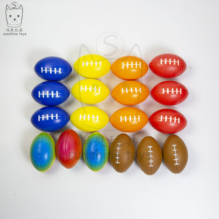 Wholesale Children's Decompression Toys PU Polyurethane Rugby JDC-FT-HongSh001