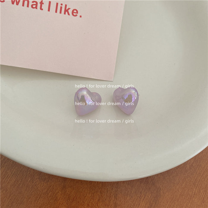 Wholesale Mermaid Ji Huancai Little Bean Love Earrings MOQ≥2 JDC-ES-Lfm007