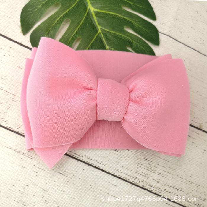 Wholesale baby soft and skin friendly space cotton bow sweatband MOQ≥10 JDC-HD-AMSR002