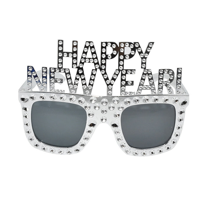 Wholesale Sunglasses PC 2023 Digital HAPPY NEW YEAR New Year's Eve Party Funny Shapes 10 pcs JDC-SG-SFY005