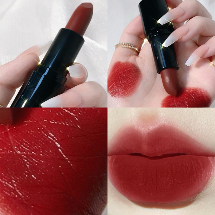 Jewelry WholesaleWholesale small pepper chocolate velvet caramel color matte matte lipstick JDC-MK-Minf004 lipstick 闵妃 %variant_option1% %variant_option2% %variant_option3%  Factory Price JoyasDeChina Joyas De China