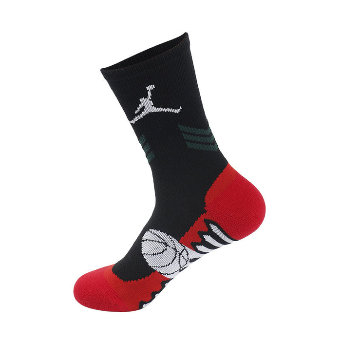 Wholesale Sock Cotton Sweat Absorbing Tall Basketball Socks Thick Thick Line Men MOQ≥3 JDC-SK-XYY001