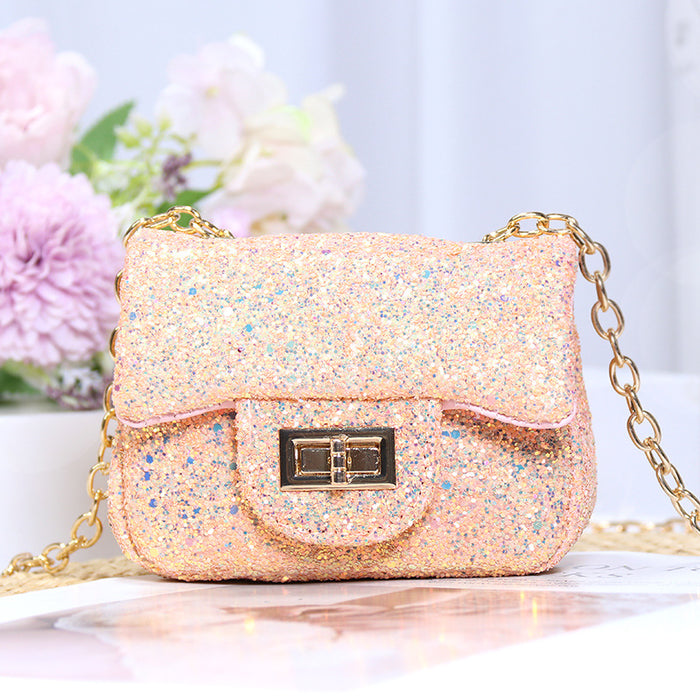 Wholesale princess glitter messenger bag baby small fragrance JDC-SD-Yixuan001