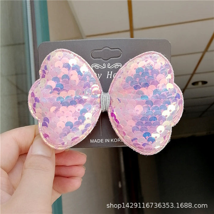 Jewelry WholesaleWholesale Kids Cute Bow Colorful Big Sequin Hair Clip JDC-HC-Manlun003 Hair Clips 漫沦 %variant_option1% %variant_option2% %variant_option3%  Factory Price JoyasDeChina Joyas De China