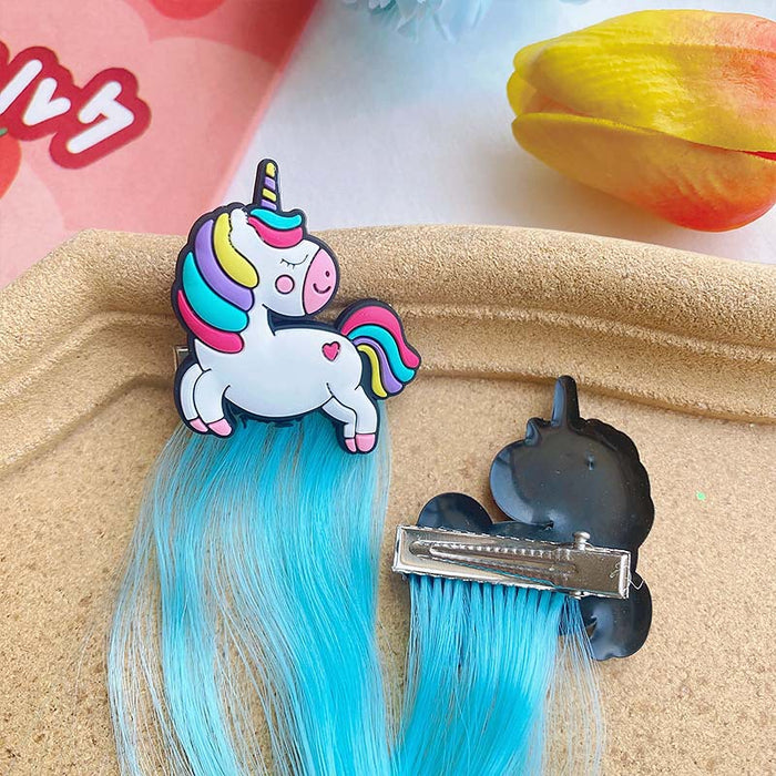 Wholesale Chemical Fiber Cartoon Children Color Wig Clips JDC-WS-MenX003