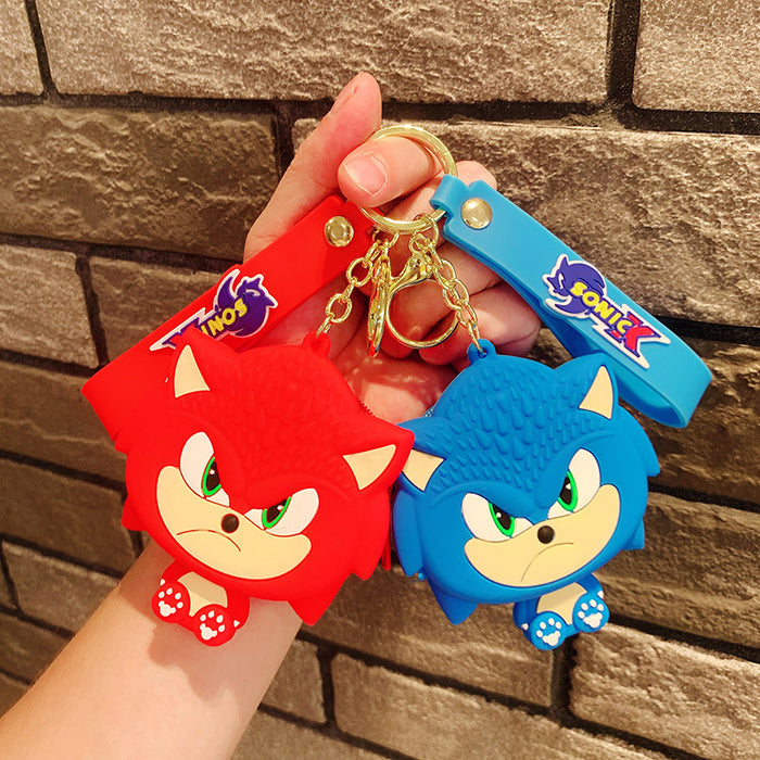 Wholesale Cartoon PVC Silicone Cute Coin Purse Keychain (M) JDC-KC-JCai025