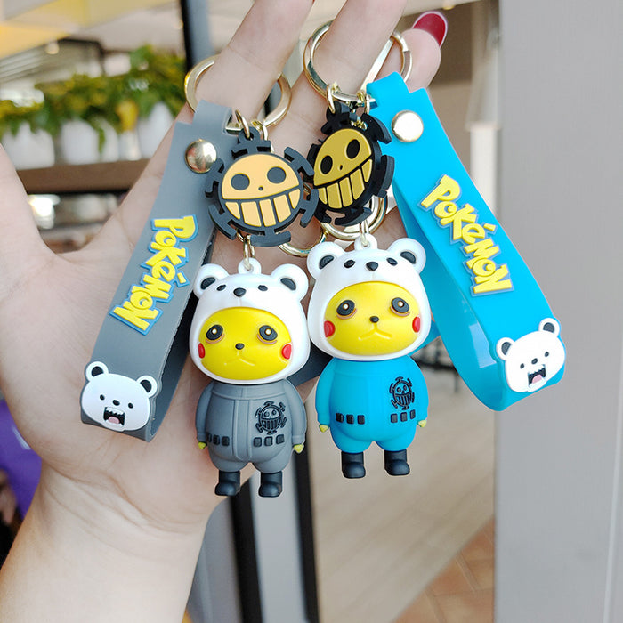 Wholesale cartoon creative cross-dressing keychain pendant JDC-KC-JianH005