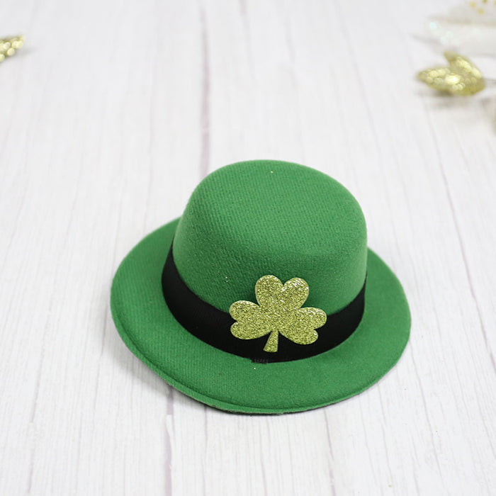 Wholesale PET Pulp Shamrock Green Hat Topper JDC-FH-Mais001