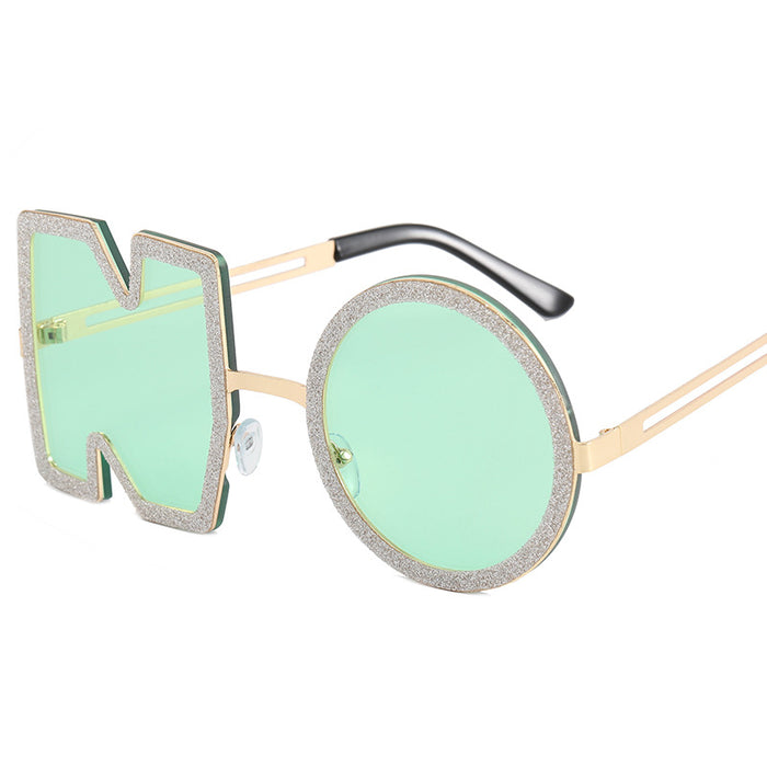 Wholesale AC Lens Letter Trend Ocean Sheet Ladies Sunglasses JDC-SG-YuH010