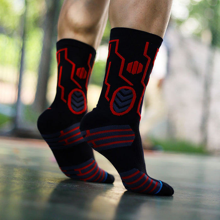 Wholesale Socks Nylon Breathable Sports Men's Mid-tube Socks MOQ≥3 JDC-SK-ChenXi001