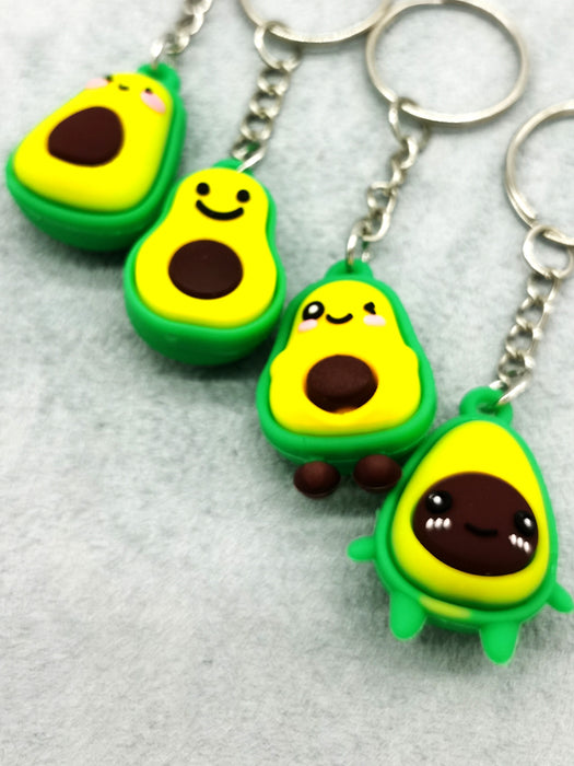 Jewelry WholesaleWholesale Cartoon Avocado Fruit Keychain MOQ≥2 JDC-KC-QiShi013 Keychains 奇释 %variant_option1% %variant_option2% %variant_option3%  Factory Price JoyasDeChina Joyas De China