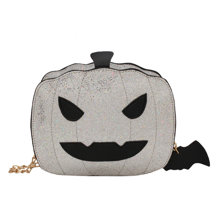 Wholesale Shoulder Bag Polyester Halloween Sequined Little Devil Chain Bag MOQ≥2 JDC-SD-Chufeng002