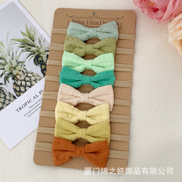 Wholesale Baby Hair Band Handmade 1 Soft Bow Kids Headband MOQ≥10 JDC-HD-JZY001