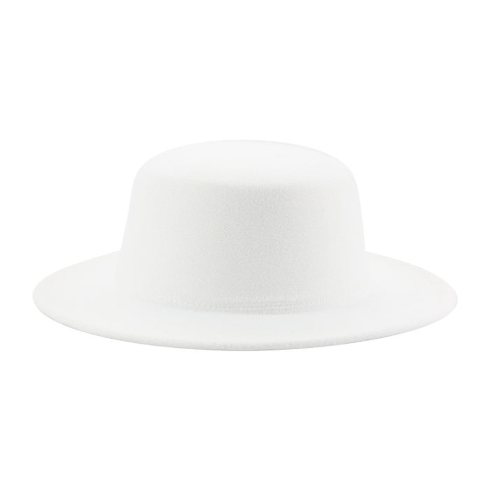 Jewelry WholesaleWholesale flat hat woolen wide brim hat JDC-FH-Guanchuan006 Fashionhat 冠川 %variant_option1% %variant_option2% %variant_option3%  Factory Price JoyasDeChina Joyas De China