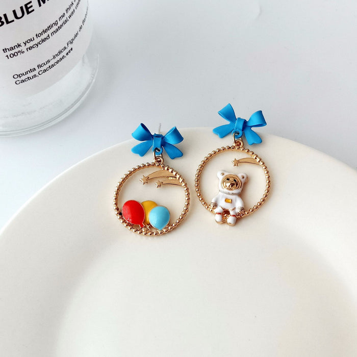 Jewelry WholesaleWholesale S925 Silver Needle Cartoon Red Bow Vintage Earrings (M) JDC-ES-YKT002 Earrings 艺凯特 %variant_option1% %variant_option2% %variant_option3%  Factory Price JoyasDeChina Joyas De China