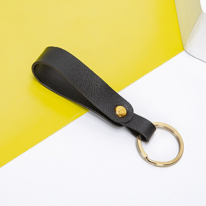 Wholesale Keychains PU Leather Car Simple Solid Color JDC-KC-XingR008