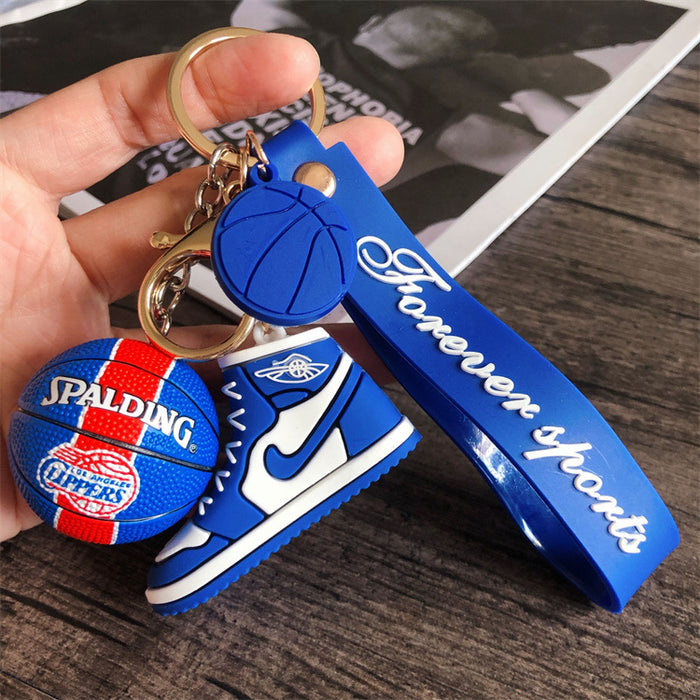 Wholesale star basketball shoes keychain MOQ≥2 JDC-KC-HLv010