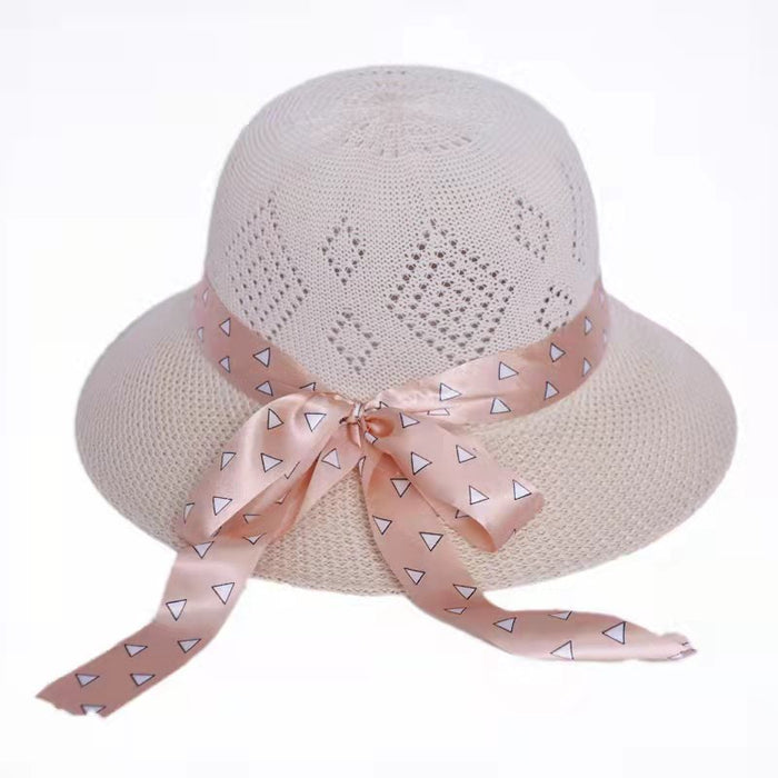 Jewelry WholesaleWholesale Summer Ladies Outdoor Shade Flower Straw Hat Chemical Fiber Beach Hat MOQ≥2 JDC-FH-FeiM001 Fashionhat 飞梦 %variant_option1% %variant_option2% %variant_option3%  Factory Price JoyasDeChina Joyas De China