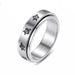 Jewelry WholesaleWholesale Anti-Anxiety Universal Wheel Titanium Steel Rotating Cross Turtle Ring JDC-RS-DingC003 Rings 顶潮 %variant_option1% %variant_option2% %variant_option3%  Factory Price JoyasDeChina Joyas De China