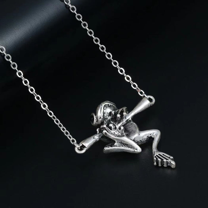 Wholesale Necklace Metal Simple Cute Frog Clavicle Chain JDC-NE-JiSha009