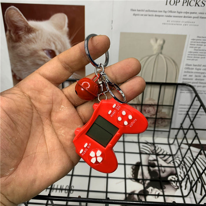 Wholesale Retro Mini Tetris Handle Game Console Kids Gift Keychain JDC-KC-DMF004