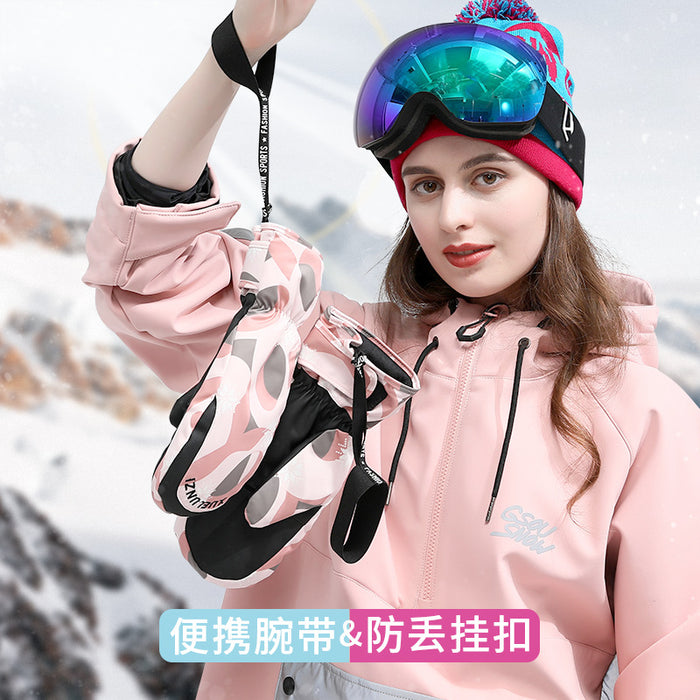 Wholesale Gloves Polyester Waterproof Warm Outdoor Ski Bag Finger Touch Screen JDC-GS-XiJL003