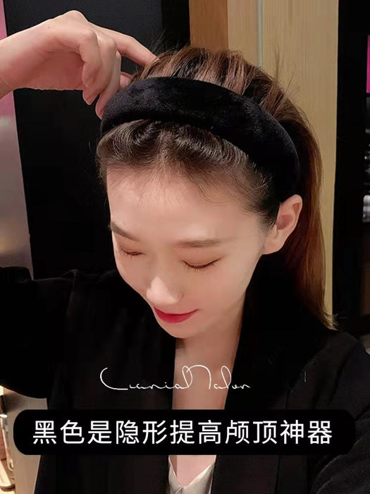 Jewelry WholesaleWholesale wide brim sponge headband high cranial top pressure hair headband JDC-HD-Linxiu003 Headband 灵秀 %variant_option1% %variant_option2% %variant_option3%  Factory Price JoyasDeChina Joyas De China