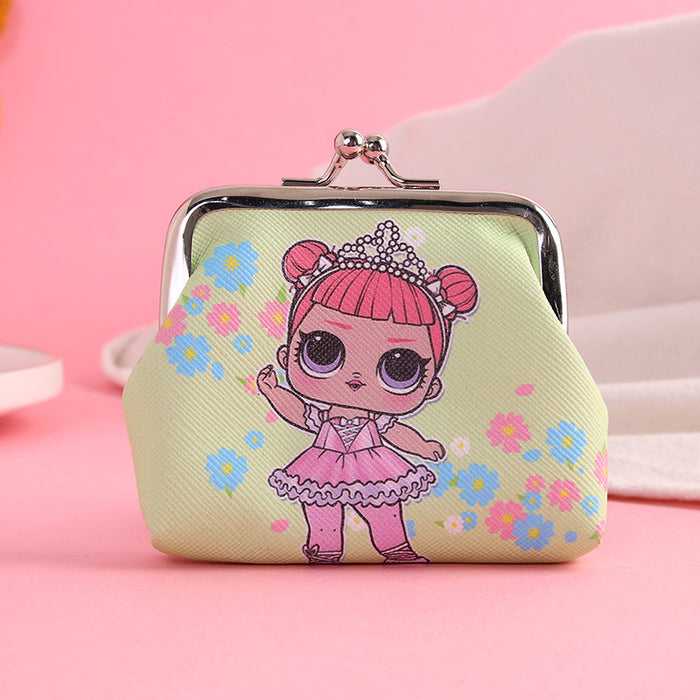 Wholesale Wallet PU Cute Cartoon Children's Iron Buckle Coin Purse MOQ≥3 JDC-WT-Hongqiong001