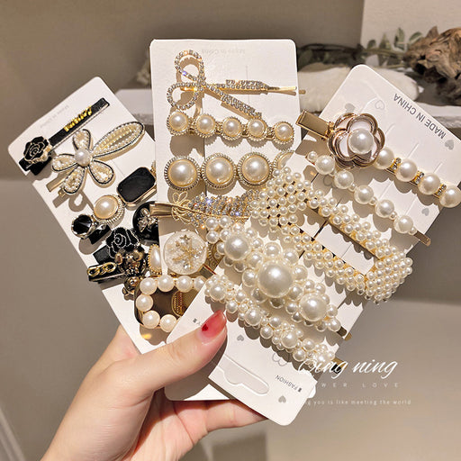 Jewelry WholesaleWholesale duckbill pearl alloy hairpins JDC-HC-BaoY002 Hair Clips 宝钰 %variant_option1% %variant_option2% %variant_option3%  Factory Price JoyasDeChina Joyas De China