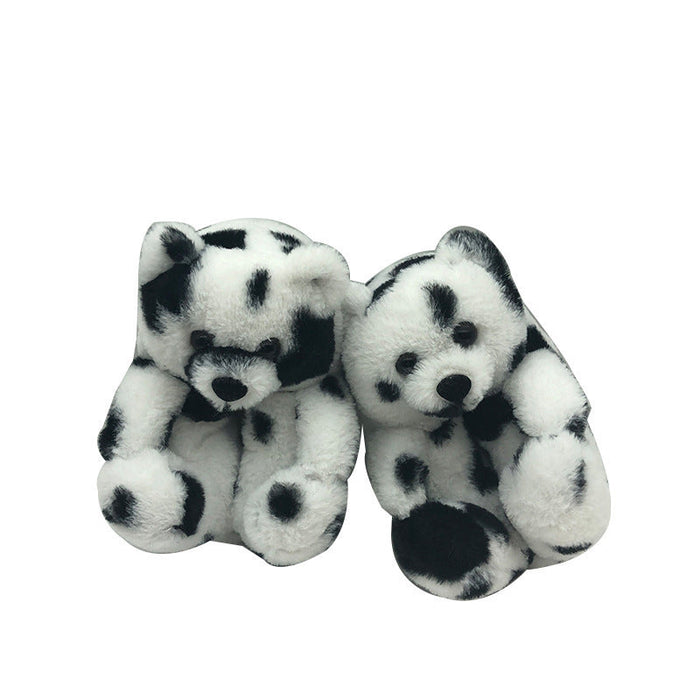 Wholesale teddy bear slippers children's teddy bear home slippers JDC-SP-BDL001