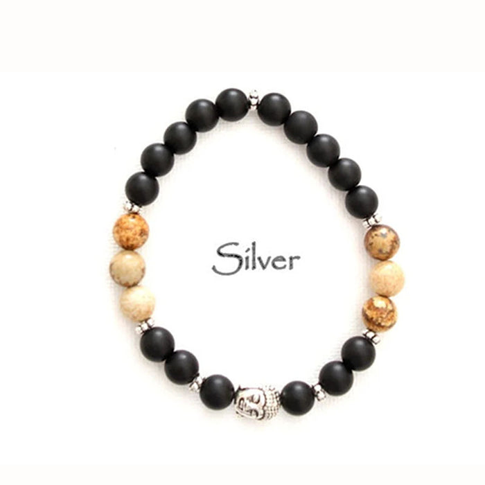 Wholesale Men's Bracelet Jewelry Buddha Beads Buddha Head Bracelet JDC-BT-LonR006