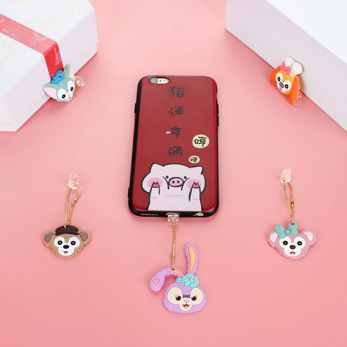 Wholesale Mobile Phone Dust Plug PVC Cute Cartoon Pendant MOQ≥3 (M) JDC-PC-ZhongJ006