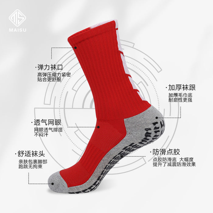 Wholesale Sock Polyester Cotton Basketball Combat Training Elite Socks Middle Tube Towel Bottom Sweat Absorption JDC-SK-MaiS005