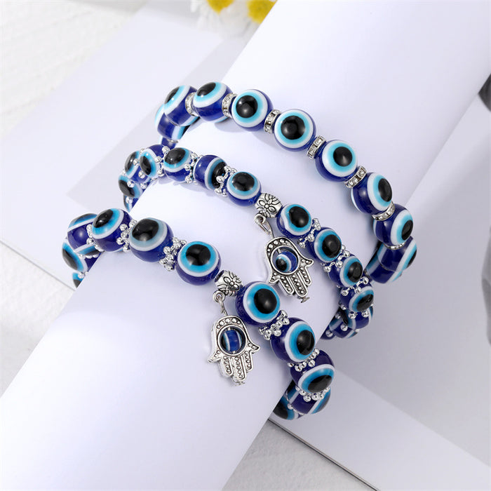 Wholesale Bracelet Plastic Demon Eye Hand of Fatima MOQ≥6 JDC-BT-JueJ003