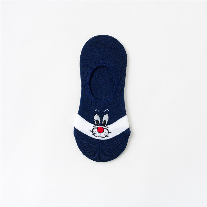 Wholesale Summer Bugs Bunny Invisible Socks Cartoon Boat Socks MOQ≥5 JDC-SK-ZQB002