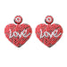 Jewelry WholesaleWholesale LOVE Heart Shaped Rice Bead Earrings MOQ≥2 JDC-ES-GSJM088 Earrings 杰米 %variant_option1% %variant_option2% %variant_option3%  Factory Price JoyasDeChina Joyas De China