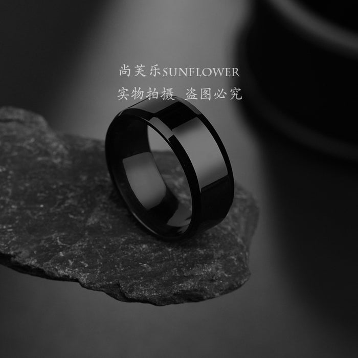 Wholesale titanium steel marking ring for men Europe and America JDC-RS-RXSFL021