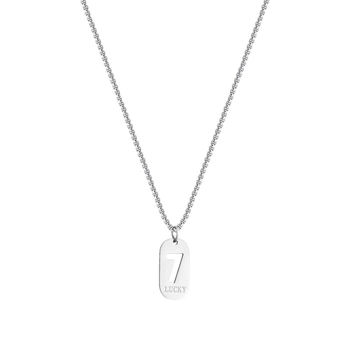 Jewelry WholesaleWholesale Square Brand Hip Hop Stainless Steel Necklace JDC-NE-MLQ011 Necklaces 米朗奇 %variant_option1% %variant_option2% %variant_option3%  Factory Price JoyasDeChina Joyas De China