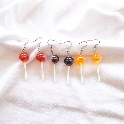 Jewelry WholesaleWholesale Resin Metal Lollipop Earrings JDC-ES-XNuo004 Earrings 协诺 %variant_option1% %variant_option2% %variant_option3%  Factory Price JoyasDeChina Joyas De China