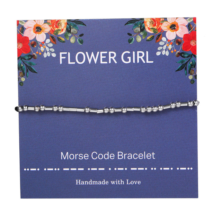 Wholesale Morse Code Couple Bracelet JDC-BT-JiuL014