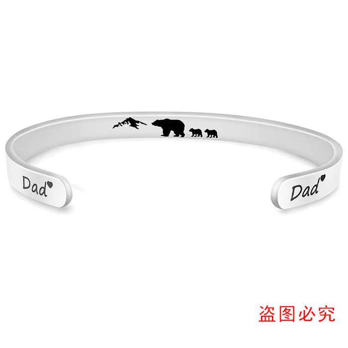 Jewelry WholesaleWholesale stainless steel bear father's Day gift Bracelet JDC-BT-ganggu008 Bracelet 钢古 %variant_option1% %variant_option2% %variant_option3%  Factory Price JoyasDeChina Joyas De China