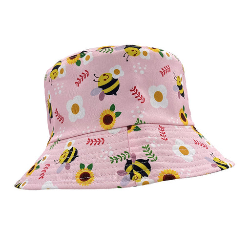 Jewelry WholesaleWholesale Bee Flower Print Cotton Bucket Hat JDC-FH-AXing003 Fashionhat 昂星 %variant_option1% %variant_option2% %variant_option3%  Factory Price JoyasDeChina Joyas De China