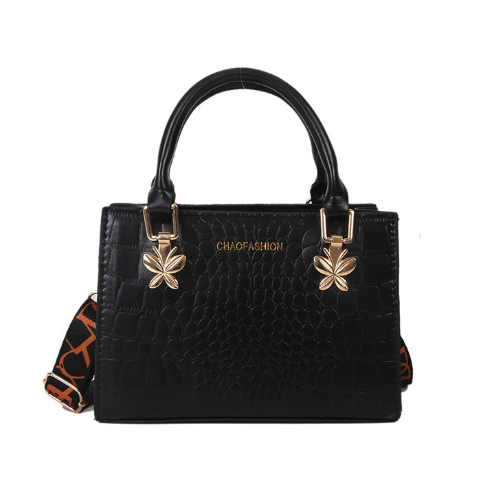 Wholesale PU Large Capacity Crocodile Pattern European Shoulder Bag (F)MOQ≥3 JDC-SD-HZD034