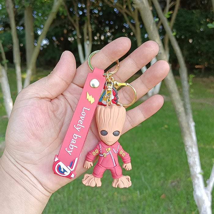 Wholesale Keychain PVC Cute Cartoon Doll Pendant MOQ≥3 JDC-KC-YChaang012