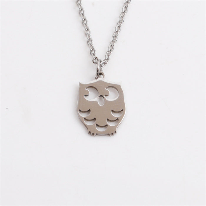 Jewelry WholesaleWholesale Stainless Steel Owl Necklace JDC-NE-ChanX005 Necklaces 昌鑫 %variant_option1% %variant_option2% %variant_option3%  Factory Price JoyasDeChina Joyas De China