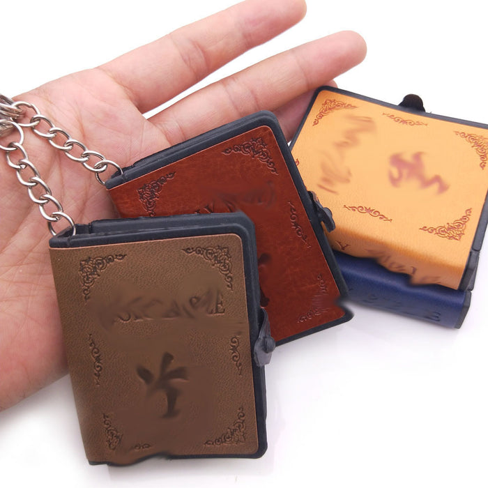 Wholesale Keychain Cross Mini Bible Leather Random JDC-KC-BYou008