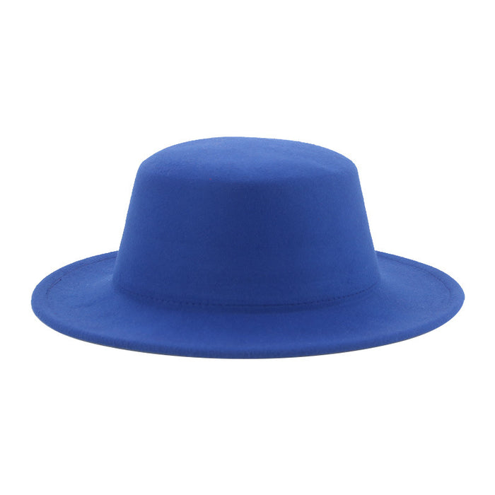 Jewelry WholesaleWholesale flat hat woolen wide brim hat JDC-FH-Guanchuan006 Fashionhat 冠川 %variant_option1% %variant_option2% %variant_option3%  Factory Price JoyasDeChina Joyas De China